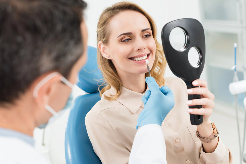 woman getting implant