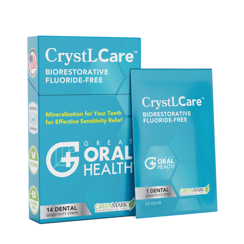 CrystLCare™ Biorestorative Dental Strips with Nano Hydroxyapatite for Enamel Strengthening