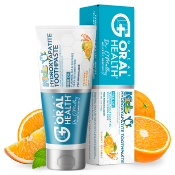 Kids Yummy Orange Flavored Nano Hydroxyapatite Fluoride Free Toothpaste