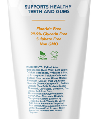 Kids Yummy Orange Flavored Nano Hydroxyapatite Fluoride Free Toothpaste